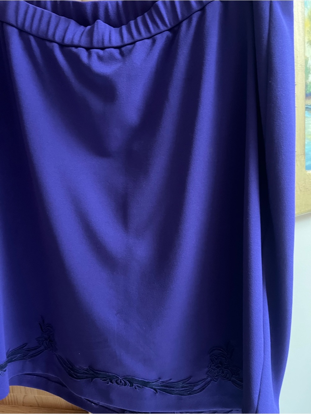 CATHERINE’s Black Label SKIRT-Royal Purple with Hemline Design-Size:
2X
